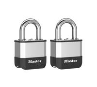 Master Lock Elite Cadenas À Goupille Laminée 52mm Anse 25mm Lot De 2 MLKPK5T