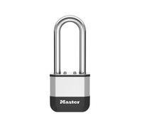Master Lock Elite¿ Cadenas innovant nouvelle génération, en acier laminé haute résistance de 52 mm - anse en acier au bore trempé de 64 mm - 2 clés
