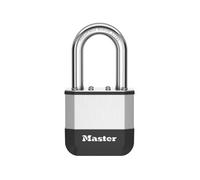 Master Lock Elite¿ Cadenas innovant nouvelle génération, en acier laminé haute résistance de 52 mm - anse en acier au bore trempé de 38 mm - 2 clés