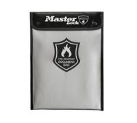 Master Lock FBWLZ0EURHRO Fireproof document bag silicone coated for fire resistance and water resistance to protect money, A4 documents, tablets, hard drives, ID papers and more