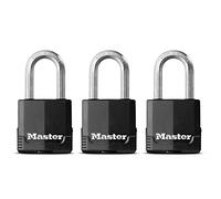 Lot de 3 cadenas en acier laminé M115EURTRILF - Master Lock Excell - 48mm