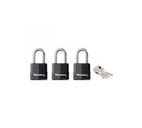 Master lock lot de 3 cadenas laminés avec revêtement anticorrosion 47 mm + 45 mm