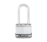 Master Lock M1XKADLHCCSEN Cadenas en acier laminé Magnum de 4,5 cm de large, diamètre de 1,6 cm, dégagement de manille de 5,1 cm, manille de 5,1 cm