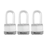 Master Lock Cadenas M1XTRILH Magnum – Robustes, clé identique – Lot de 3