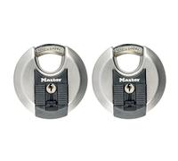 Lot de 2 Cadenas à disque - MASTER LOCK - M40EURT - Acier inoxydable - 70 mm