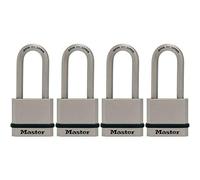 Master Lock - M530XQLH - Lot de 4 cadenas Magnum à clés identiques, en acier massif, 4,5 cm de large -