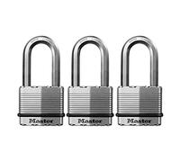 Master Lock Cadenas d'extérieur M5XTRILH Magnum – Très résistants avec clé – Lot de 3