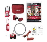 Master Lock MAINTKIT-FR Kit de consignation générale Contenant Cadenas Diélectriques, Bloque Disjoncteur, Etiquettes "Ne Pas Utiliser", Crochet, Câble