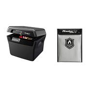 Master Lock Malette et Porte Documents Anti Feu FHW40300EURHRO + FBWLZ0EURHRO, Ignifuge et Etanche, Large