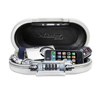 Master Lock Mini Travel Safe Safe with Cable [White] 5900 EURD - Secure your belongings while travelling