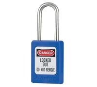Master Lock S31BLU Cadenas de Consignation en Thermoplastique pour Installations Mécaniques, Bleu, Anse 3,8 x 1,6 cm