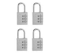 Master Lock Set Your Own 630EC4 Lot de 4 serrures à combinaison en aluminium, 4,5 cm de large