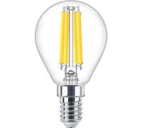 PHILIPS MAS VLE LEDLusterD3.4-40W E14 P45 927CLG FM E14 2700K 470lm D dim transparent - Lampes LED socle E14