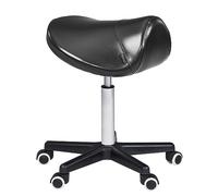 Master Massage Tabouret de Selle, Tabouret à roulettes, Tabouret pivotant, Tabouret de Travail, Tabouret de Cabinet, Tabouret cosmétique, Noir