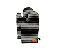 MasterChef Gant Four Anti Chaleur, Maniques Cuisine, Jusqu'à 250°C, 100% Coton, avec Le Logo et l'attache de Suspension, 1 Paire, Noir