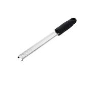 MasterChef Zesteur d'Agrumes & Râpe à Fromage Manuelle, Râpe Fine pour Parmesan, Citron, Coconut, Muscade, Chocolat et plus, 34,5cm, Lames Tranchante en Acier Inoxydable, Poignée en Silicone