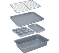 MasterClass Backbleche und -formen 5er-Set, antihaftbeschichtet