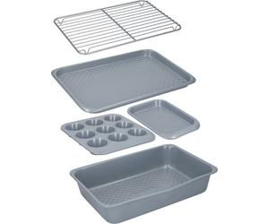 MasterClass Backbleche und -formen 5er-Set, antihaftbeschichtet