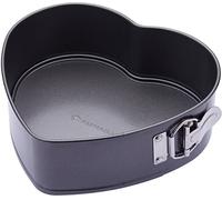 MasterClass Moule à gâteau cœur 22,5 cm – Base amovible, antiadhésif, acier 1 mm, sans PFOA