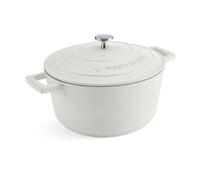 MasterClass Casserole 24 cm 4 l Induction Antiadhésif Couleur crème