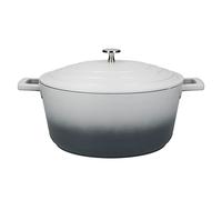 MasterClass Casserole avec couvercle, grand modèle 5L/28 cm, en fonte d'aluminium légère, compatible avec les plaques à induction et les fours, Grey Ombre