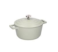 Masterclass Cocotte Ronde 5L avec Couvercle en Fonte D'Aluminium, Vert Menthe