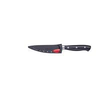 MasterClass Couteau d'office, couteau d'office auto-aiguisant en acier inoxydable Edgekeeper, petit, 9 cm (3 1/2"), emballé, noir