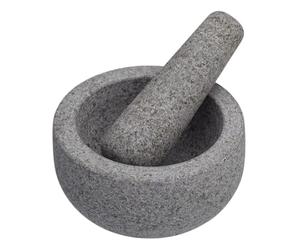 MasterClass Ensemble Mortier et Pilon en Granit, 12 x 9 cm, Gris