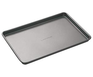 MasterClass Grand plateau de cuisson avec antiadhésif PTFE, PFOA et BPA, acier au carbone robuste d'une épaisseur de 1 mm, 39 x 27 cm, gris