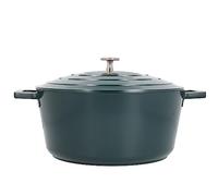 MasterClass Grande cocotte avec couvercle, en fonte d'aluminium légère, adaptée à la table de cuisson à induction et au four, couleur vert chasseur, 5 litres/28 cm