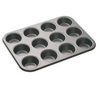 MasterClass - Moule à 12 Muffins Antiadhésif, Acier au Carbone, 35 x 27 cm