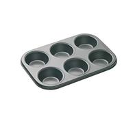 MasterClass - Moule à 6 Muffins Antiadhésif, Acier au Carbone, 27 x 18 cm