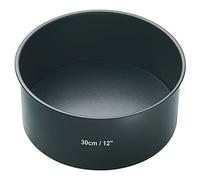 MasterClass Moule à gâteau profond 30 cm, antiadhésif PFOA, fond souple, acier carbone 1 mm, gris
