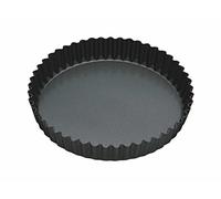 MasterClass – Moule tarte/quiche fond amovible antiadhésif PTFE/PFOA/BPA acier carbone 1 mm 23 cm