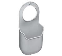 MasterClass - Porte-Éponge en Silicone, avec Anse pour Accrocher au Robinet, Gris, 4 x 10 x 19,5 cm