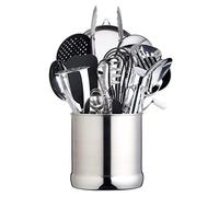 MasterClass Porte-Ustensiles de Cuisine Extra-Large en Acier Inoxydable, 18 x 18cm