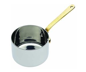 MasterClass Professional Mini Saucepan / Sauce Serving Pot en acier inoxydable, 6.5 cm (2.5"), Silver