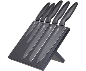MasterClass Sharp 5 Set de couteaux dede Chef de acier inoxydable antiadhésif avec support magnétique