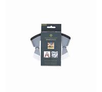MasterClass Smart Space hachoir à herbes pliant Mezzaluna, acier inoxydable / plastique, gris, 15,5 x 12,5 cm