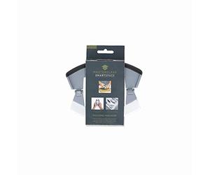 MasterClass Smart Space hachoir à herbes pliant Mezzaluna, acier inoxydable / plastique, gris, 15,5 x 12,5 cm