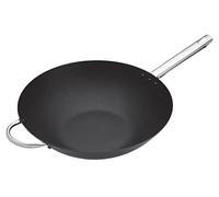 MasterClass Wok Carbon – Antiadhésif, acier au carbone, 35,5 cm (14'') 8 L Noir