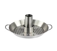 MasterCook Support pour Cuisson du Poulet en Acier, Cuisson Poulet Vertical pour Barbecue, Accessoires Barbecue pour Barbecue et Four, Support Poulet Barbecue idéal pour Poulet à brochette