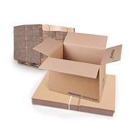 Master'in Caisse carton double cannelure - Brune - 430x310x150mm - 28 lots de 10 caisses