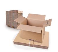 Master'in Caisse carton double cannelure - Brune - 430x310x150mm - 7 lots de 10 caisses