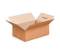 Master'in - Caisse carton double cannelure - Brune - 600 x 400 x 200 mm - Lot de 10 caisses