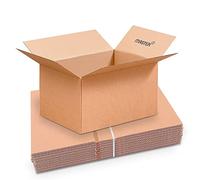 Master'in - Caisse carton simple cannelure - Brune - 430 x 310 x 250 mm - Lot de 20 caisses