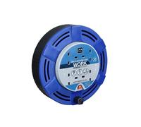 Masterplug Cassette Câble Bobine 240V 13A 4-Socket Thermique Ajourée Bleu 8m