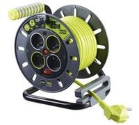 Masterplug Pro-XT Câble d'extension à quatre prises, 13 ampères, câble vert de 25 mètres
