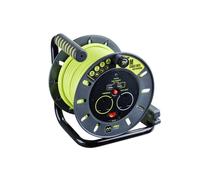 Masterplug Pro-Xt Ouvert Câble Bobine 240V 13A 2-Socket & 2 USB (2.1A Partagé)