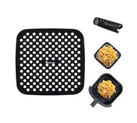 Masterpro Bgmp-7701 Lot de 2 tapis de cuisson en silicone noir 19x19x0.12 cm